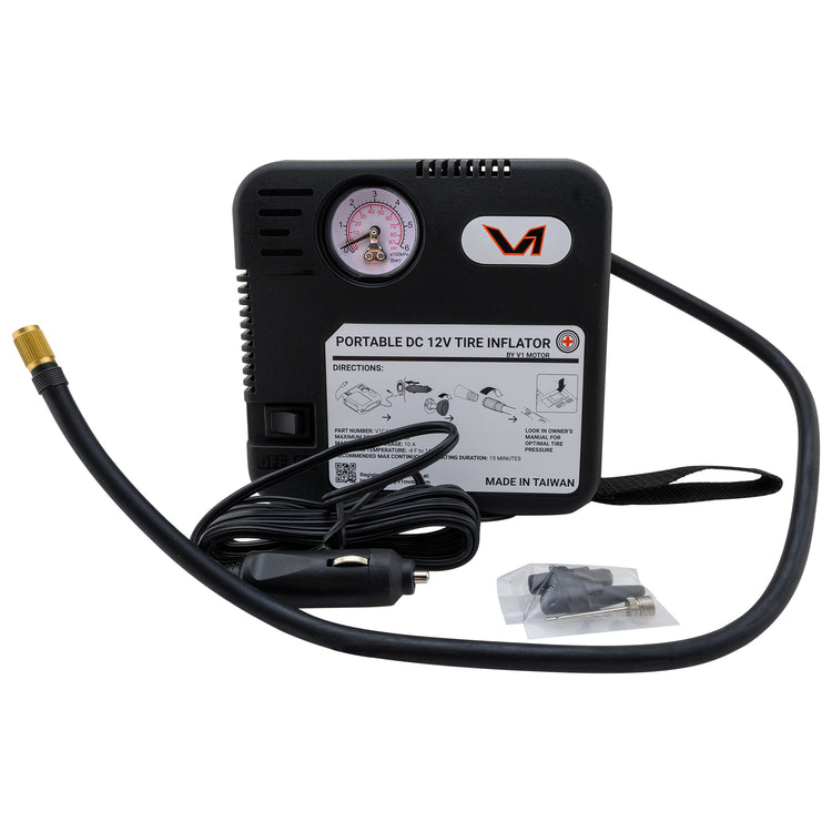 V1 Motor Emergency DC 12V Portable Tire Inflator