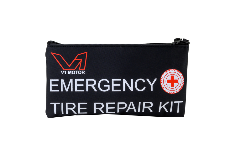 V1 Motor CO2 Motorcycle, ATV Flat Compact Repair Kit Tubeless Emergency Tire Repair Kit